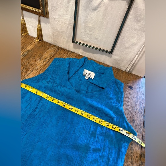 DONNA RICCO - Blue Sleeveless Dress Size 20W - Picture 10 of 11